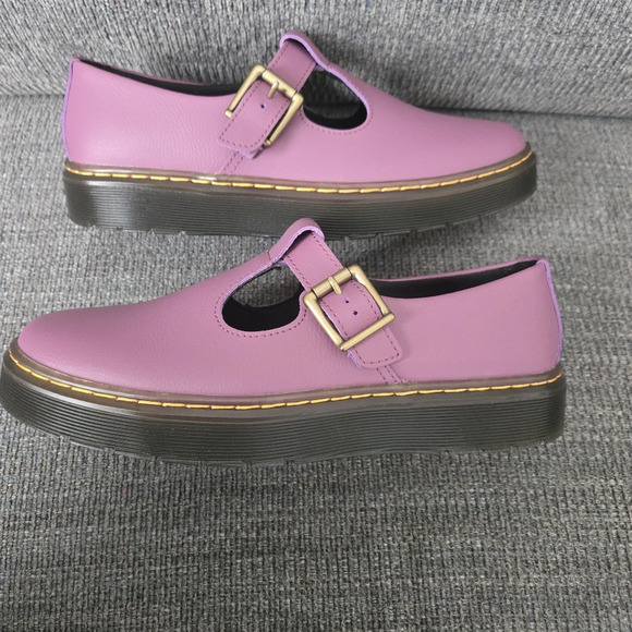Dr. Martens Zavala Mary Jane Purple Leather Shoes size US 8 - Picture 2 of 9